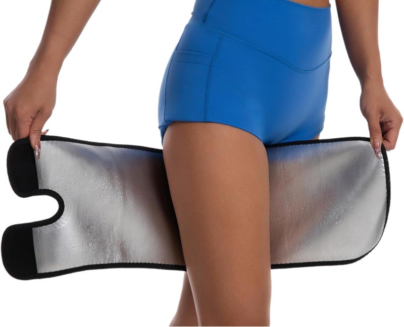 Dokelovy Sauna Leg Sleeves 2-Pack Adjustable Thigh Wraps for Women & Men,Sweat Thigh Trimmer Slimming Workout Gear Fat Burn - Image 1